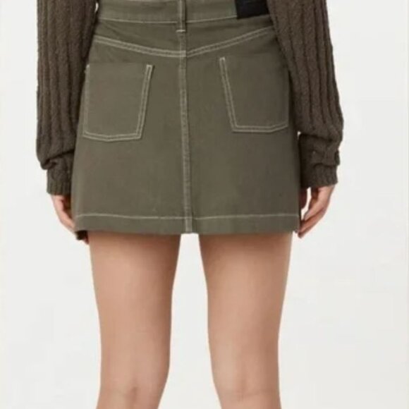 Frank & Oak Olive Mini Skirt - Picture 4 of 6